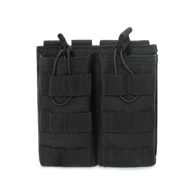 MOLLE Tactical M4/M16 dubbel tidskriftspåse Öppen topp Militärjakt EDC midjeväska Paintball Airsoft AR AK Mag-hållare OD