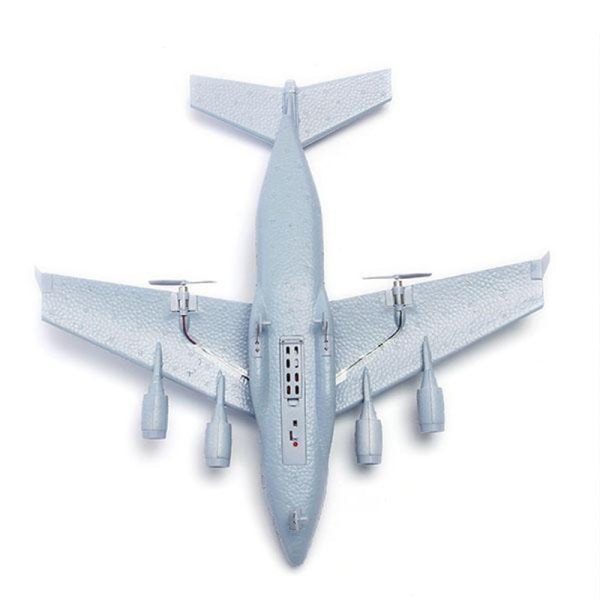 C-17 RC Drone DIY Flygplan Transport Flygplan 373 mm vingspann EPP RC Drone Flygplan 2,4 GHz 2CH 3-axlig flygplansleksak för barn Gray