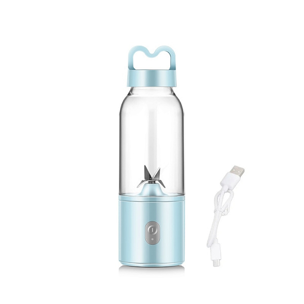 Mini Fresh Juice Uppladdningsbar Blender Smoothie Portabel Juicer Blender Matberedare USB Citrus Vitamer Emon Fruktmixer Cup pink 500ml