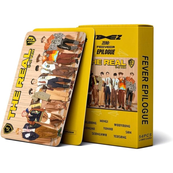 Ateez-fotokort 54 st Ateez-gruppfotokort Ateez ZERO: EPILOGUE FEVER Albumkort Ateez Mini Lomo-kort för fans Present