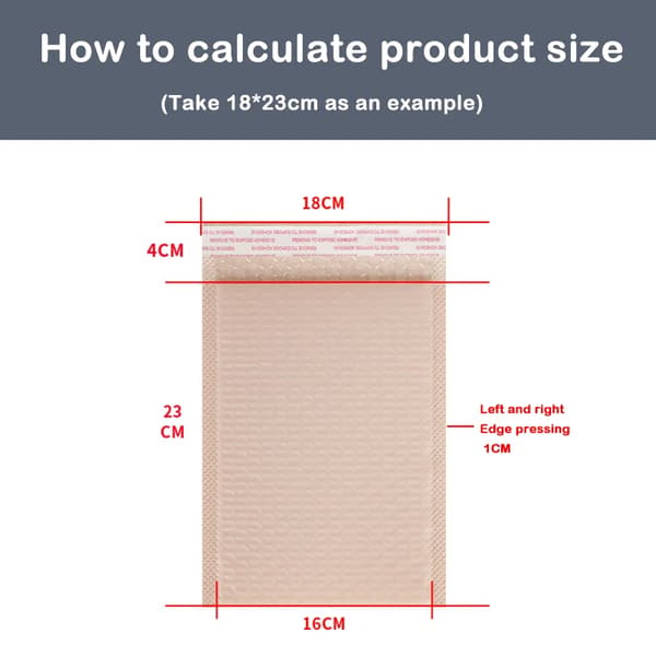 50Pcs Pink Poly Bubble Mailers Padded Envelopes Bulk Bubble Lined Wrap Polymailer Bags for Shipping Packaging Maile Self Seal black-50pcs 13*15cm