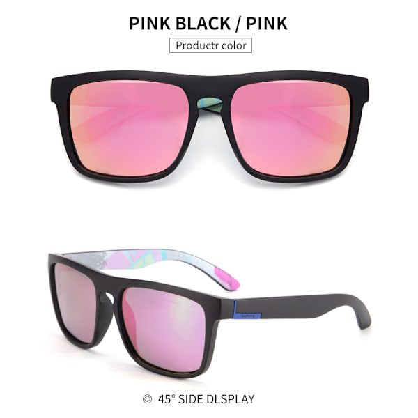 KAPVOE Polarized Nytt mode Klassiskt fyrkantigt män Solglasögon UV400 Fiske Körglasögon Cykelglasögon Sport Bergsglasögon PYB-04 PYB-01