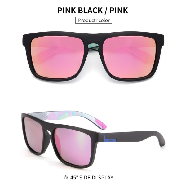 KAPVOE Polarized Nytt mode Klassiskt fyrkantigt män Solglasögon UV400 Fiske Körglasögon Cykelglasögon Sport Bergsglasögon PYB-05 PYB-01
