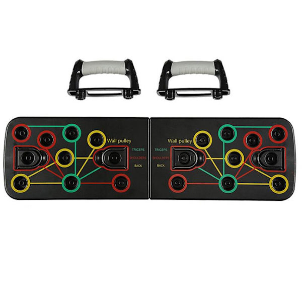 Push Up Board Män Kvinnor Omfattande Fitness Träningsställ Body Building Träning Träning Hem Gym Utrustning 12 i 1 violet