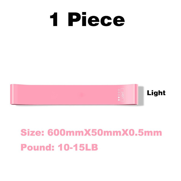 Värt Besväret Elastiska Motståndsband Yoga Träning Gym Fitness Gum Pull Up Assist Gummi Crossfit Träningsträningsutrustning 1 Piece Light