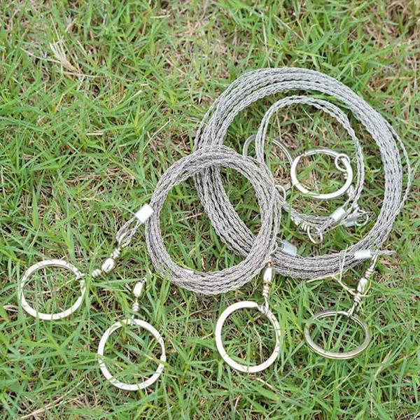1~5 ST Bästa utomhus handritade repsåg 304 rostfritt stål trådsåg Camping Livräddande träbearbetning Superfin handsåg tråd 5M Style A 4pcs