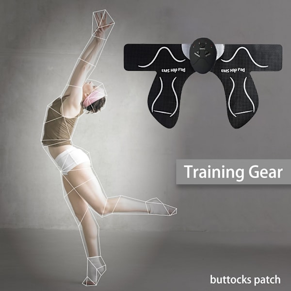 EMS Hip Trainer Multifunktionell Praktisk Elektrisk Vibration Muskelstimulator Rumpa Butt Toner Pasta Fitness Tillbehör Orange 5PCS