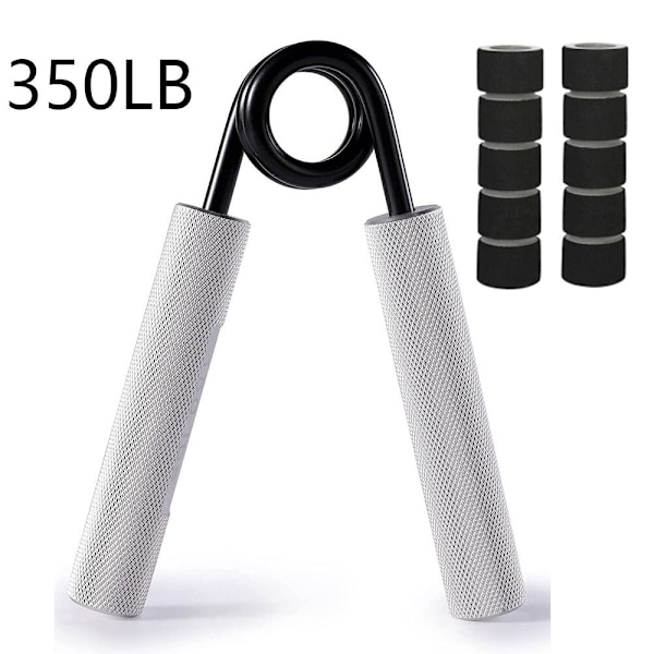 Handgrepp Fitness Träning Fingertränare Styrketräning Skum Handledsgripare Rehabilitering Power Muskelåterhämtning Träningsgym 350LB with Cover