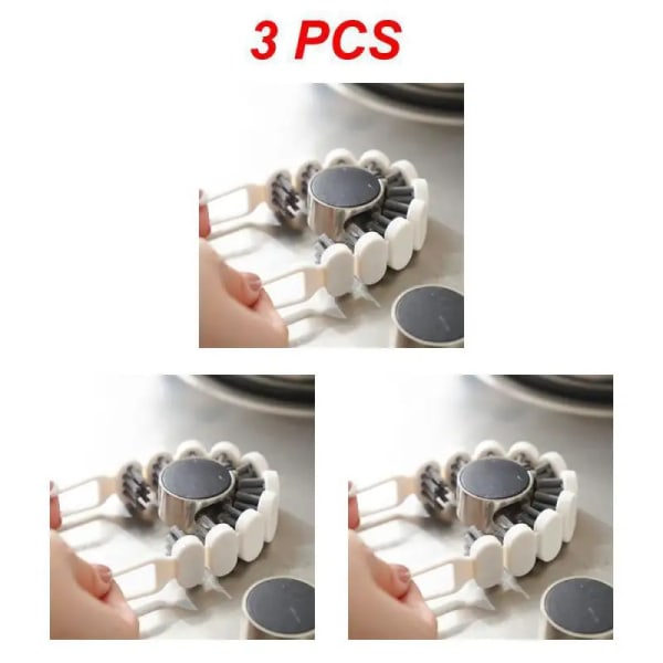 1~5PCS Sanitär U-formad Gap Multifunktion Böjbar Spaltborste Flexibel Bekväm Borste Ren Böjbara rengöringsverktyg Style A 3pcs