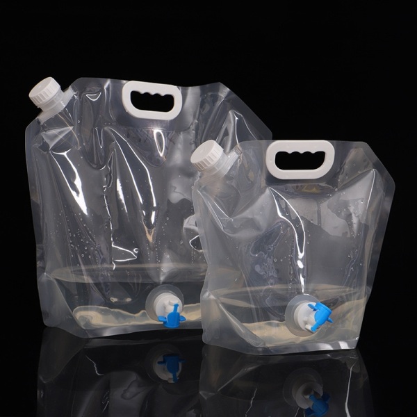 5/10L Camping vattenpåse Bärbar hopfällbar vattenhink Stor vattenbehållare Utomhus Resor Hopfällbar påse Burk Camping Supplies Normal 10L Blue