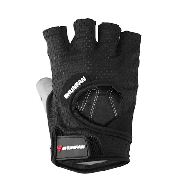 Professionell Fitness Gym Handskar Cykeltillbehör Halvfinger Män Kvinnor Power Tyngdlyftande Handskydd Cykeltillbehör Black922 L