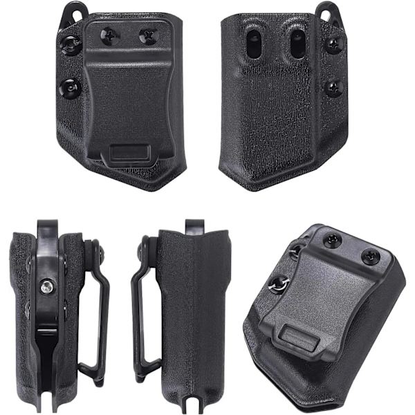 Tactical IWB OWB 9 mm .40 universal bältesklämma Enkel dubbel stack magasinpåse hölster Mag-hållare för pistolpistol Single Stack