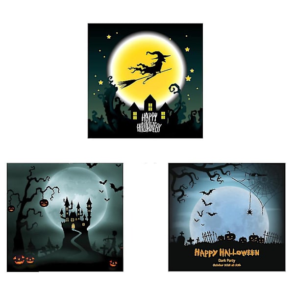 Ambient Lighting Halloween Christmas Festlig ljuslåda Halloween Style I 15*15*15cm