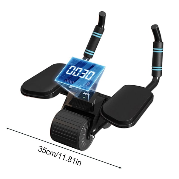 Abdominal Exercise Roller Dual Wheel Design Abdomi Black