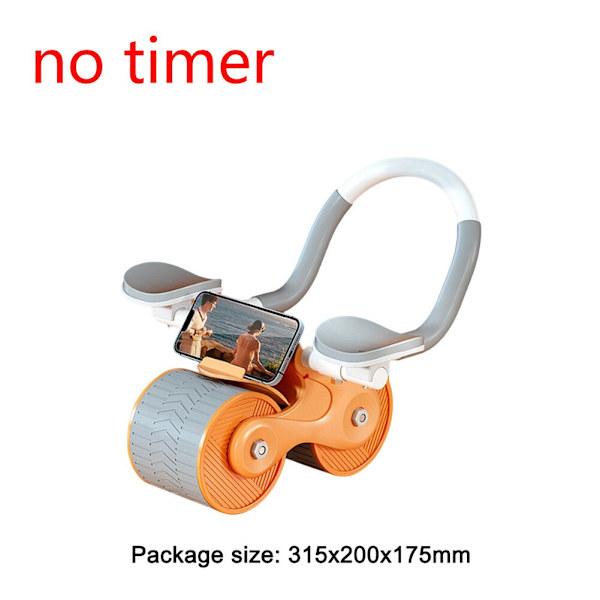 2 i 1 Abdomen Roller Abdominal Roller Exerciser A Orange no timer