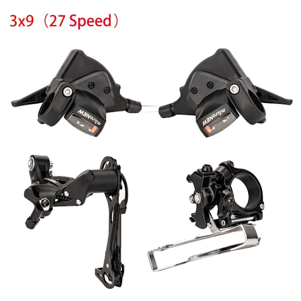 ZTTO MTB Cykel 7/8/9/10/11 Hastighetssystem Vänster Höger Växlare Fram Bakväxel 21s 24s 27s 30s 33s Bike Shifting Groupset 9 Speed Kit