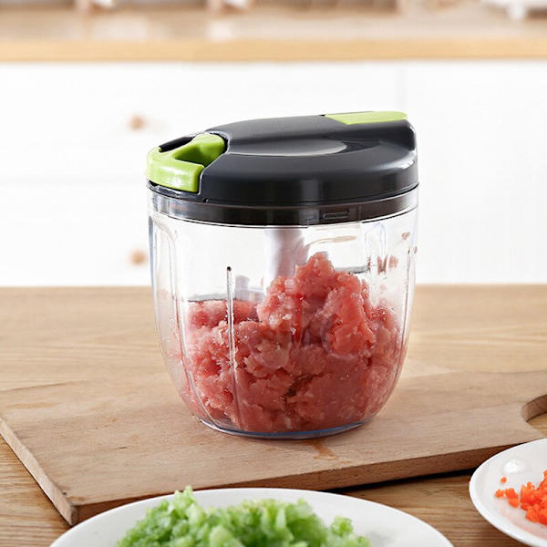 Manuell Mathackare Grönsaksfruktskärare Nötter Kvarn Mincer Strimlare Handdrag Vitlök Lök Köttmos Köksprylar L