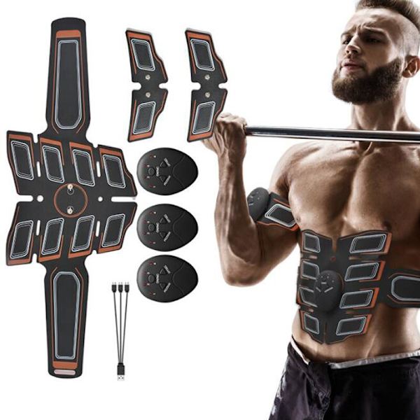 Elektrisk muskelstimulator Myostimulator EMS Trådlös skinkor Höfttränare Magstimulator Fitness Body Bantning Massager B