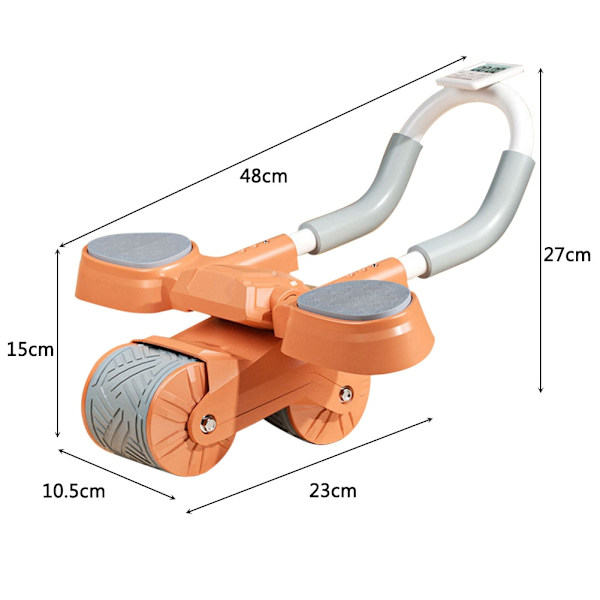 Automatiskt rebound maghjul 2 i 1 push-up F Orange timer