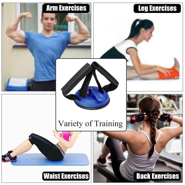 Gym Workout Buken Curl Träning Sit-ups Push-u Red