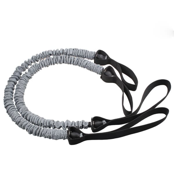 2st Double Wheels Ab Roller Stretch Trainer Resis 2pcs bands
