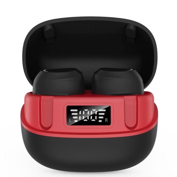 U6 för iPhone X XR Samsung Xiaomi trådlösa hörlurar Black Red