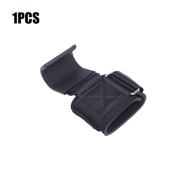 Tyngdlyftande krokgrepp vadderade med handledslindningar Hand-Bar Styrkelyftshandskar Kraftiga Pull-ups Krokar Gymträningsremmar 1pcs board