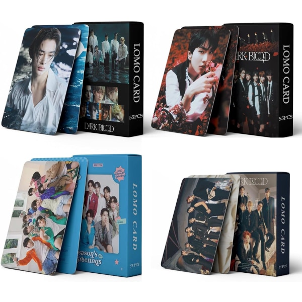 4 Pack/220st Kpop Enhypen Photocard Enhypen Lomo Cards Enhypen 2023 New Album Lomo Cards Enhypen Poster Cards for Fans