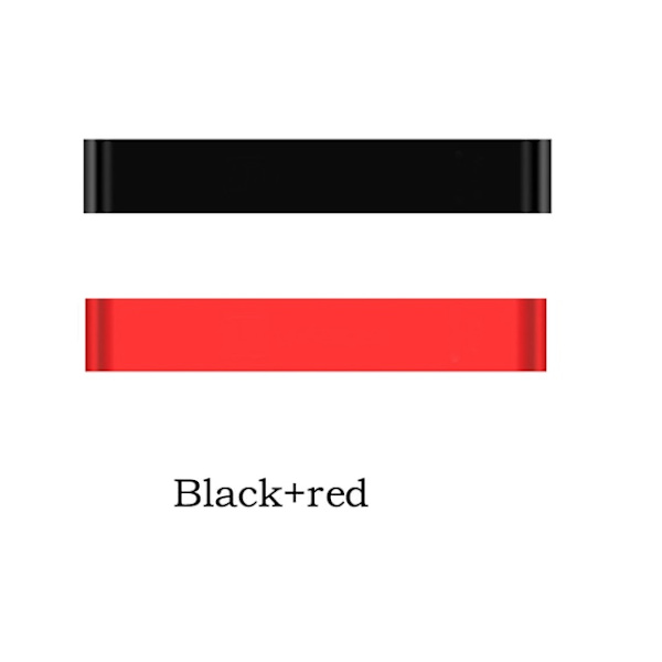 1/5 st Gym Fitness Motståndsband för Yoga Stretch Pull Up Assist Band Gummi Crossfit Träningsträning Träningsutrustning black-red