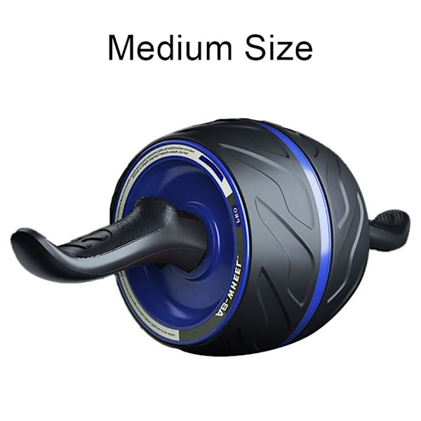 Abdominal Wheel Roller Automatisk Rebound Core Musc Silver