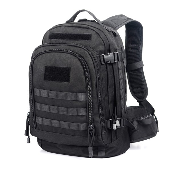 Factory Direct Taktisk kamouflageryggsäck Multifunktionell utomhussport för män och kvinnor Sportresor Bergsbestigning Campingryggsäck 20-35L Black