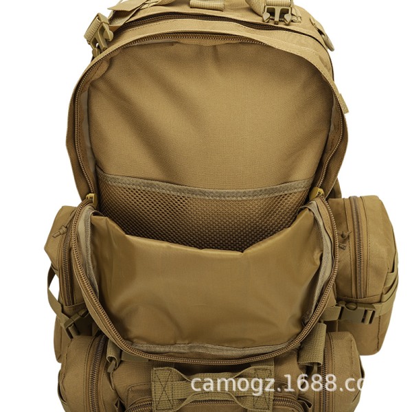 CAMO mix pack vandringsryggsäck MOLLE funktion stridsväska utomhus bergsklättring ryggsäck Army Green 36-55L
