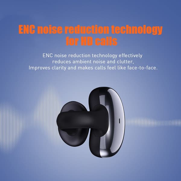 HI82 5.3 Bluetooth hörlurar True Wireless Low Late black