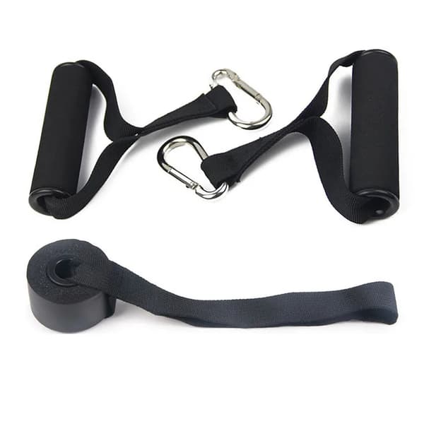 Fitness Band Pull Up Elastiska band Gummimotstånd Loop Power Band Set Hemgym Träning Expander Stärka Träning 3 pcs A with handle