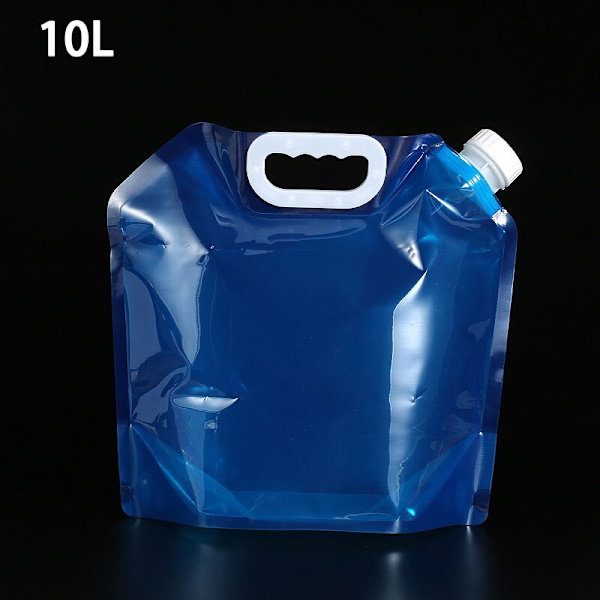 Cbmmaker 5L/10L Camping vattenpåse hopfällbar vatten C 10L Blue