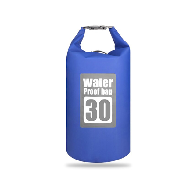 PVC Vattentät Torrväska 5L/10L/15L/20L/30L Utomhusdykning Vikbar förvaring Strandsimväska Rafting River Ocean Ryggsäck 30L Deep Blue