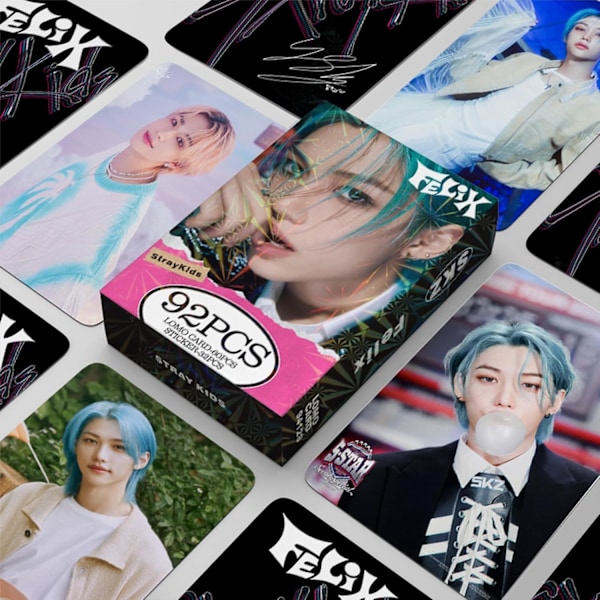 Kpopbp Stray Kids Fotokort 60 st Skz Rock Star Album Phot Felix