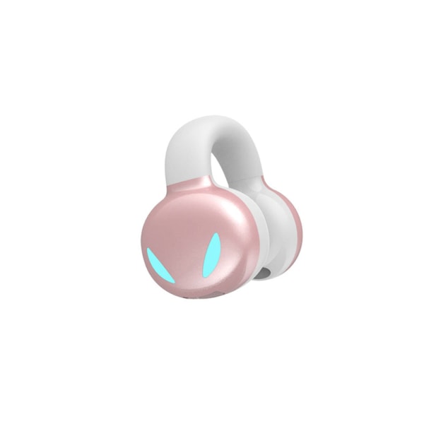 Trådlöst Bluetooth Headset Clip Earbuds Sports Pink
