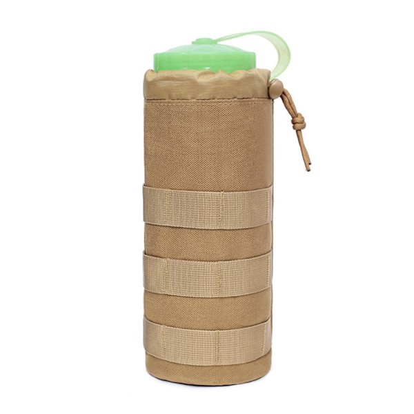 Tactical Molle Vattenflaska Väska Påse Hållare Utomhus Resor Camping Vandring Cykling Fiske Jakt Vattenflaska Vattenkokare Vattenkokare style 2 KHAKI