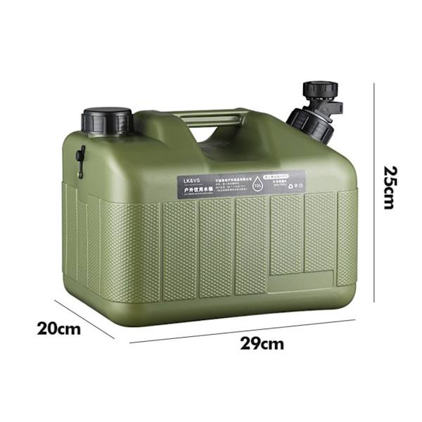 10L vattenflaska förvaringskran Camp vattenpåse Bärbar PE vattenförvaringsbehållare för campingvandring Picknick 대형물통 10L