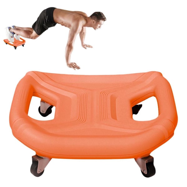 Abdominal Muscle Universal Plate 4 Wheel Abdominal Orange