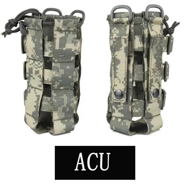 Utomhus vattenflaskpåse Tactical Molle vattenflaskapåse Oxford Cover hölster Camping vattenpåsar Vandring vattenkokare kaqi
