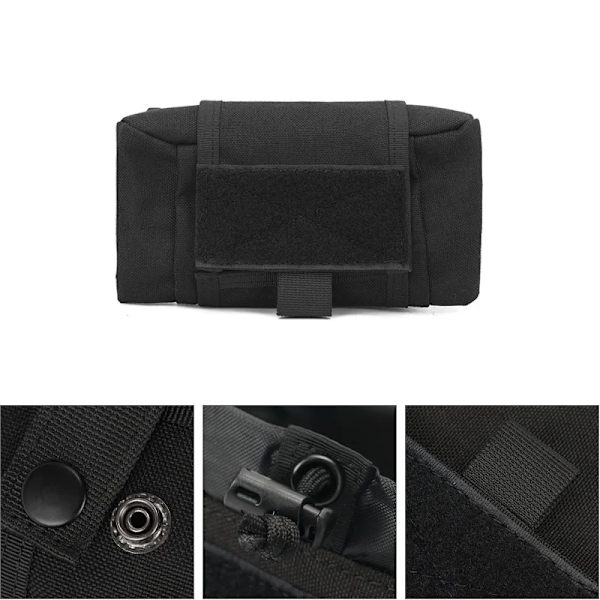 Vikbar Tactical Molle Magazine Dump Drop Pouch Vikbar militär utomhusjakt Utility Recovery EDC Tool Ammo Midjeväska DE