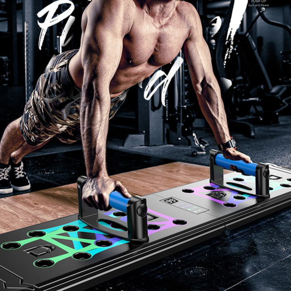 Räkna Push-Up Rack Board Träning Sport Träning Fitness Gym Utrustning Push Up Stand för ABS Magmuskeluppbyggnad Träning base1 No Counting