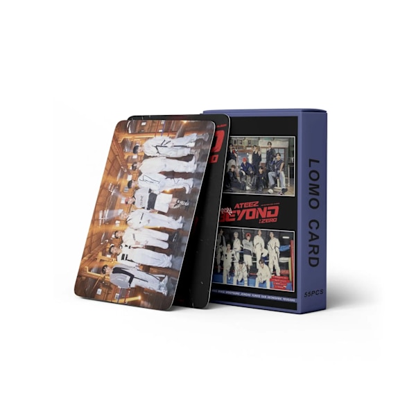 Kpop Ateez fotokort Nytt album BEYOND: ZERO ROCKY lomo card Korean boys 2022 säsongens gratulationskort 03