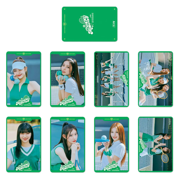 Kpop ITZY Blah Blah Blah PhotoCards två gånger MELLAN 1&2 lomo-kort för fans samlingskort RM-fotokort D-9PCS