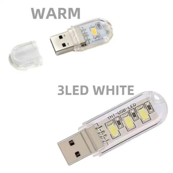 Mini USB Book Lights Bärbara USB LED Lampor 5V Ultra Bright Läslampa För Power Bank Camping PC Bärbara datorer USB Nattlampor Style C