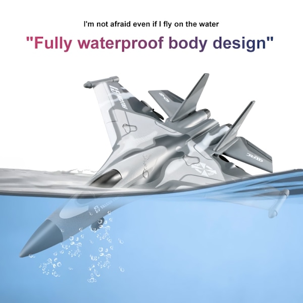 G1 RC Flygplan 2,4 GHz Foam Fast Wing med Belysning Radio Fjärrkontroll Plan Utomhus Fighter Glider Model Kit Leksaker för barn Grey With 2 Battery
