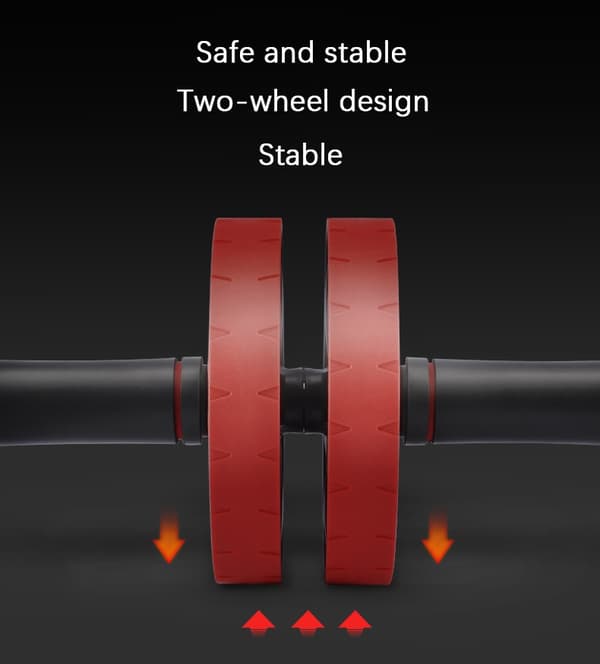 Fitness Stor utrustning Abdominal Wheel Abs Trainer Red