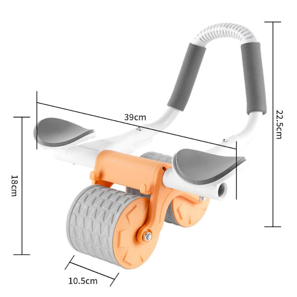 Magmuskler Fitness Wheel 2 In 1 Push-up Tystnad Buken Wheel Fitness Abs Roller Hem träningsutrustning Orange no time